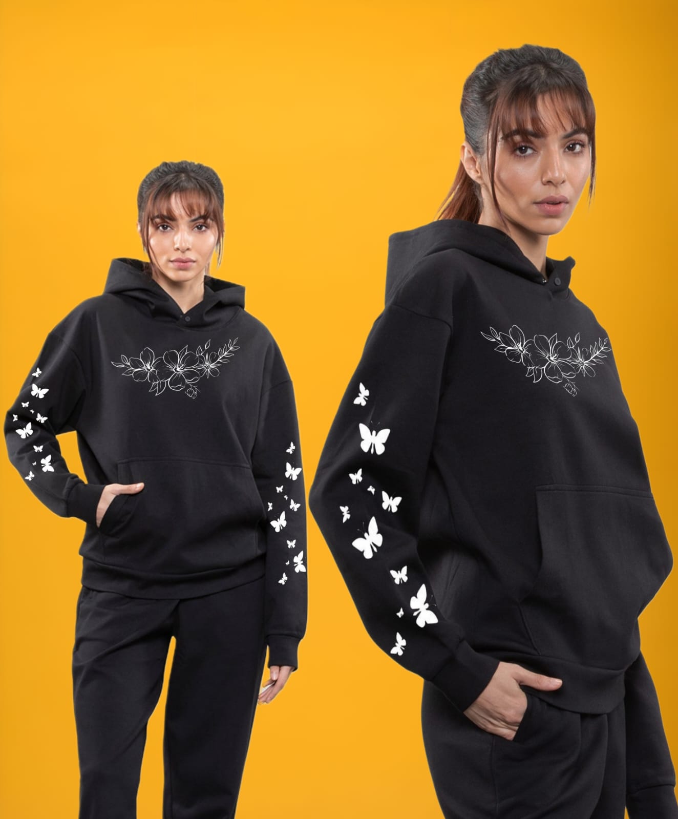 Flower Butterfly Hoodie