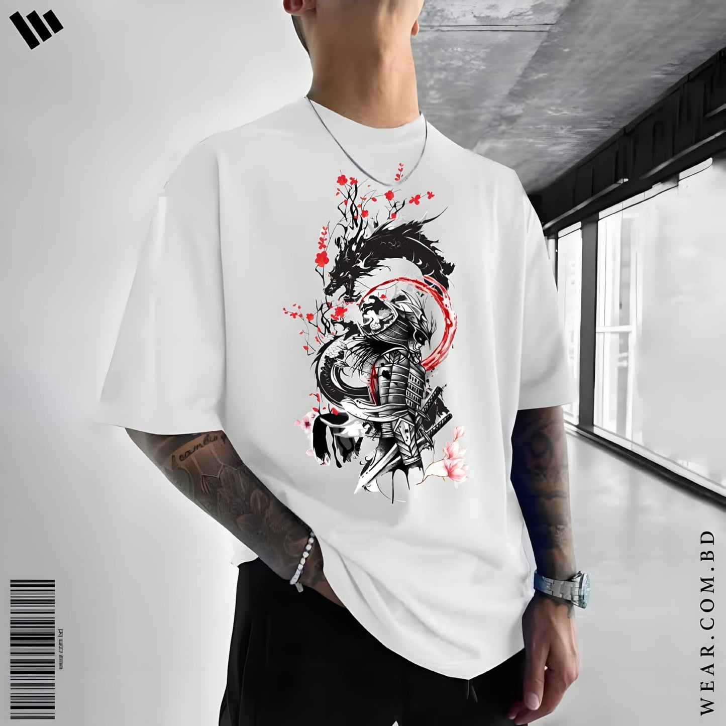 Urban Script mens Drop tee