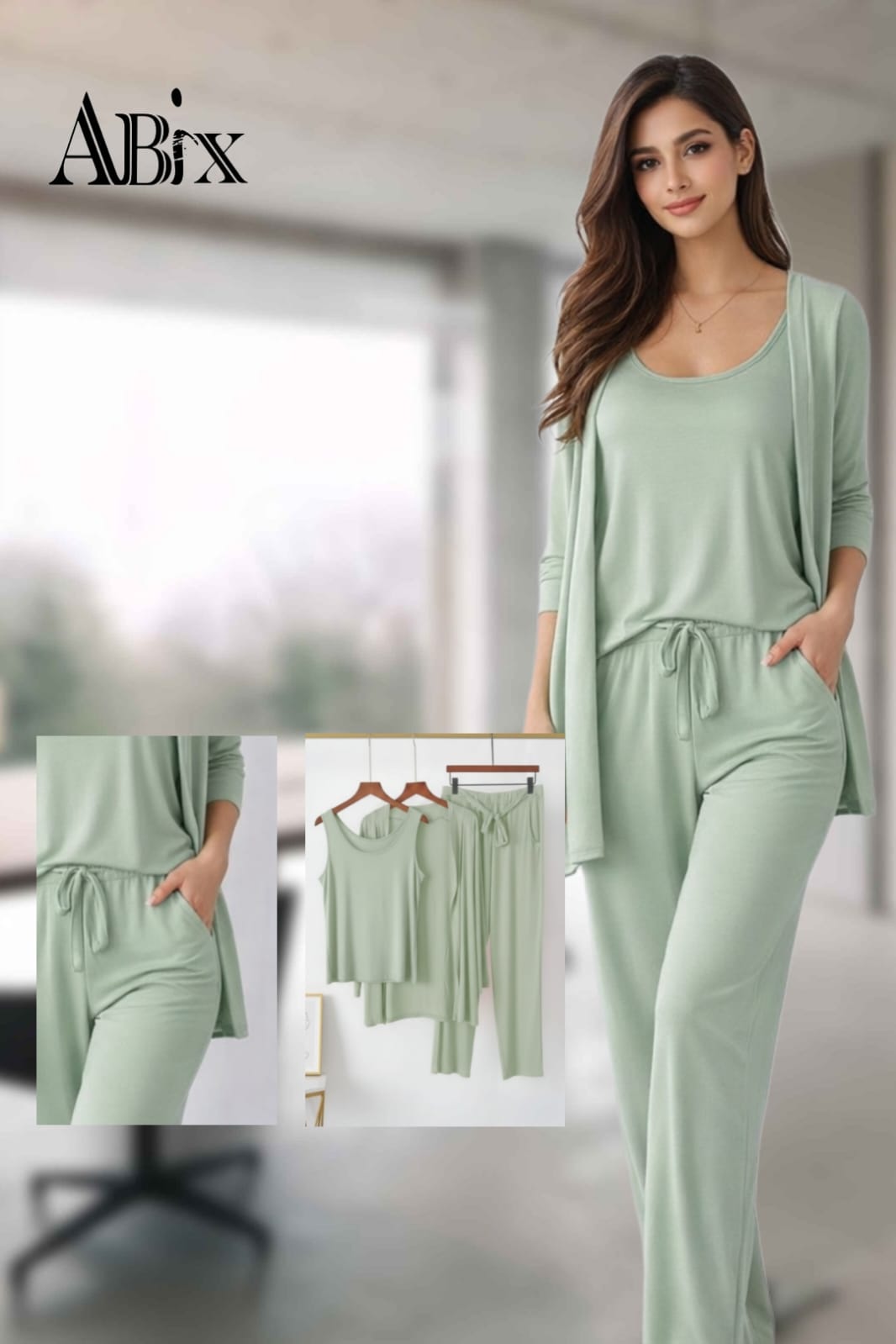 Pure Soft 3PC Women Nightwear
