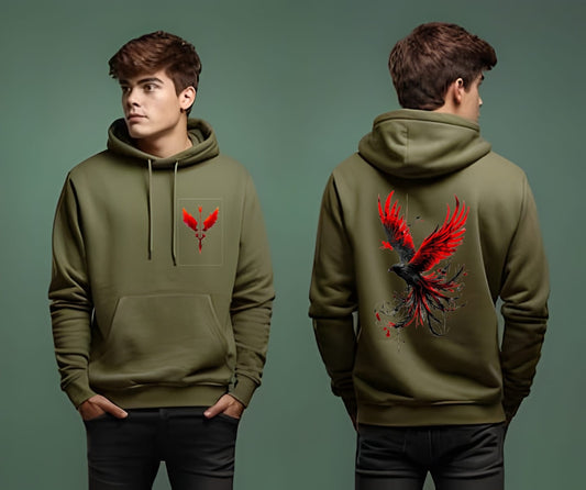 Red Wing flare Hoodie