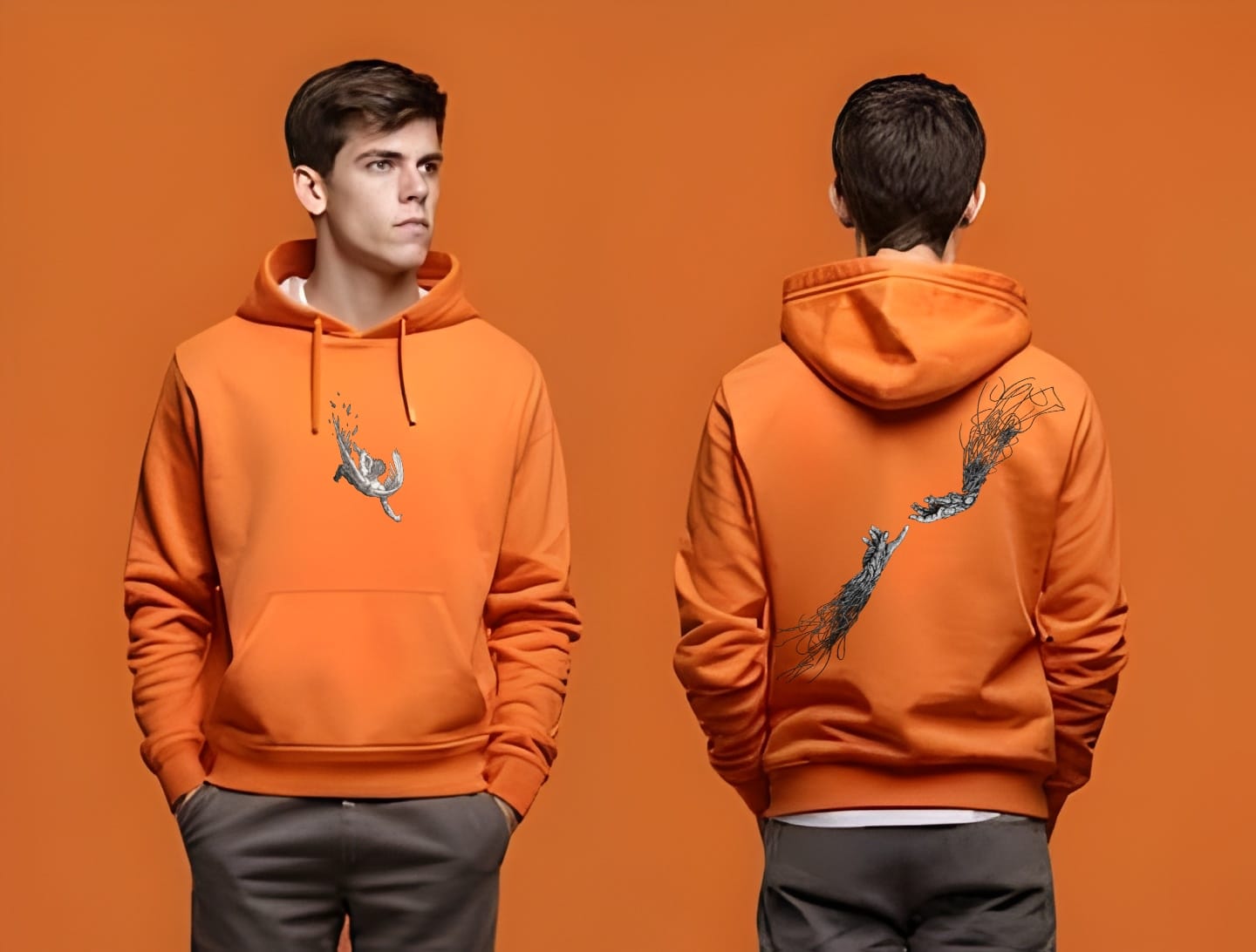 Halo Drop Angel Hoodie