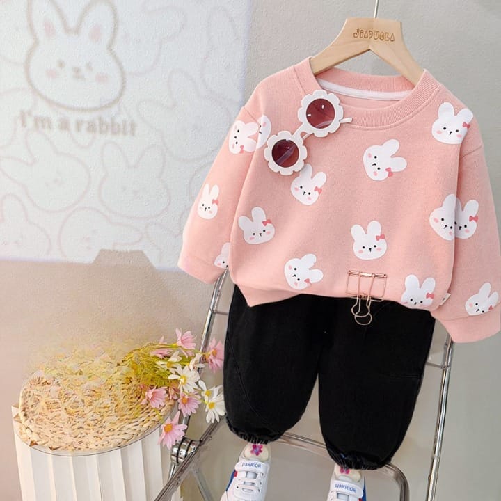 Baby pink Snug Layers Kids Sweatshirt