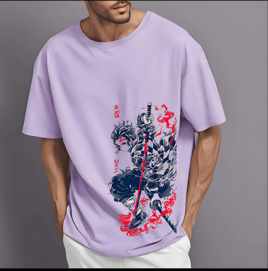 Patterned Edge men drop tee