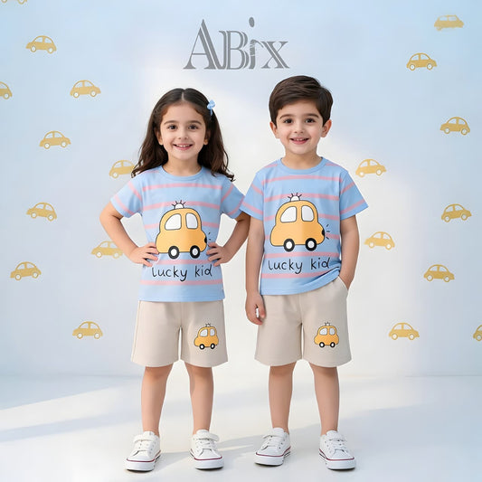 Lucky Kid Car shorts